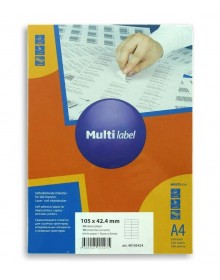 Самоклеящиеся этикетки Multilabel 105*42,4 мм, 14шт на листе А4, 100 лист/пачка (Цены с НДС)